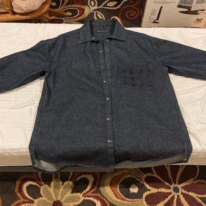 Women's Blue Button Down Shirt
